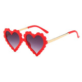 Scallop Edge Heart Sunglasses