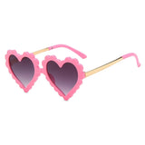Scallop Edge Heart Sunglasses