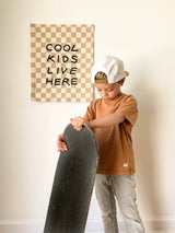 Cool Kids Live Here Banner Taupe