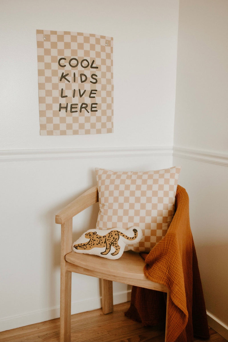 Cool Kids Live Here Banner Taupe