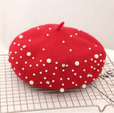 Rhinestone & Pearl Beret