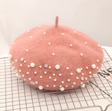 Rhinestone & Pearl Beret
