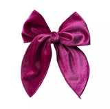 Velvet Hand Tied Hair Bows