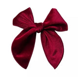 Velvet Hand Tied Hair Bows