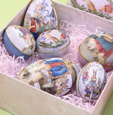 Vintage Rabbit Easter Egg Tins