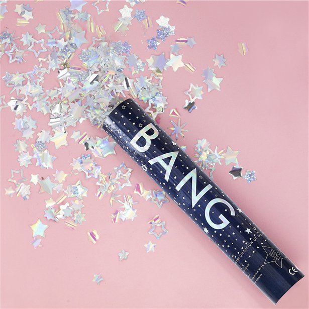Iridescent Confetti Cannon
