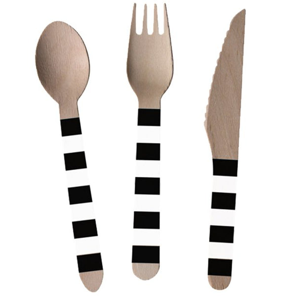 Kicker Wooden Party Cutlery