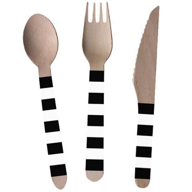 Kicker Wooden Party Cutlery