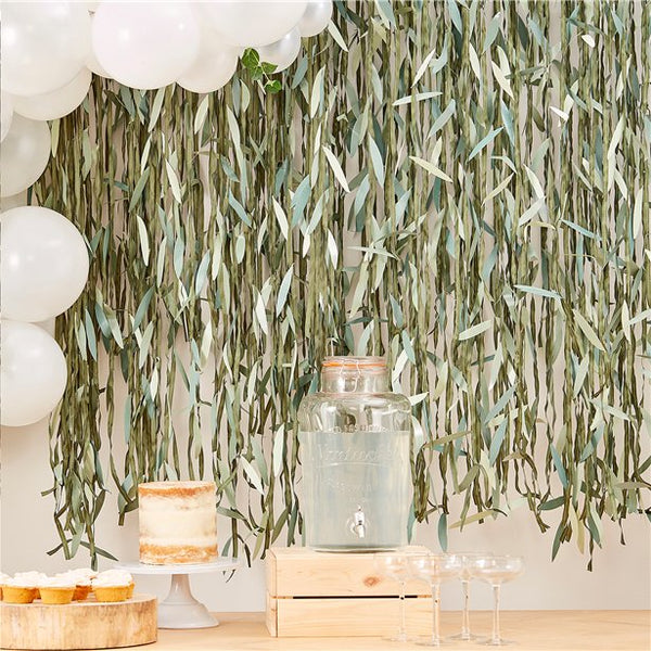 Botanical Green Leaf Backdrop