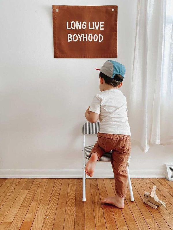 Long Live Boyhood Banner Rust
