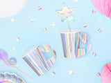 Mermaid Iridescent Cups
