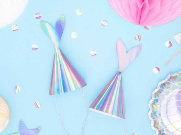 Mermaid Iridescent Party Hats