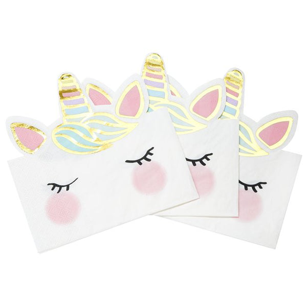 We Heart Unicorns Face Napkins