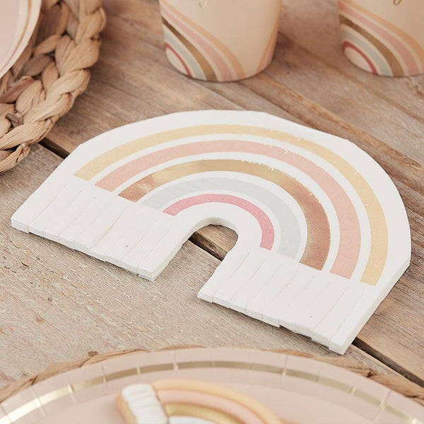 Boho Rainbow Fringe Napkins
