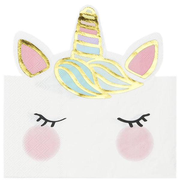 We Heart Unicorns Face Napkins