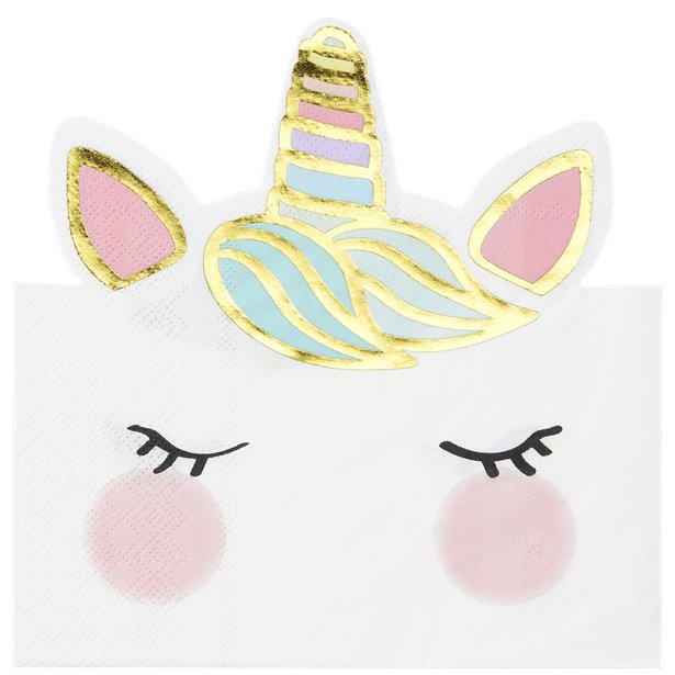 We Heart Unicorns Face Napkins