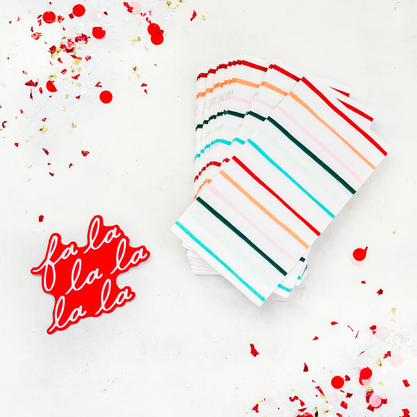 Fa La La La Christmas Dinner Napkins