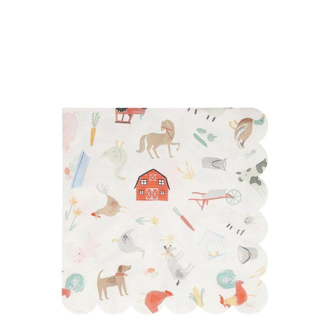 On The Farm Large Napkins