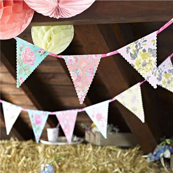 Vintage Tea Party Paper Bunting