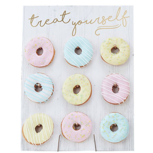 Pastel Treat Yourself Donut Wall