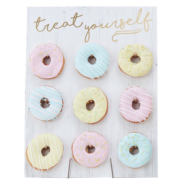 Pastel Treat Yourself Donut Wall
