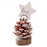 Pine Cone Christmas Place Card Holder