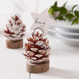 Pine Cone Christmas Place Card Holder