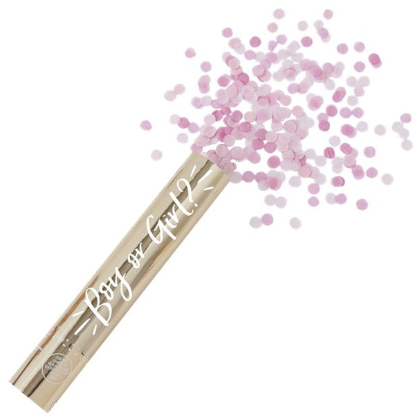 Oh Baby Pink Gender Reveal Cannon Shooter