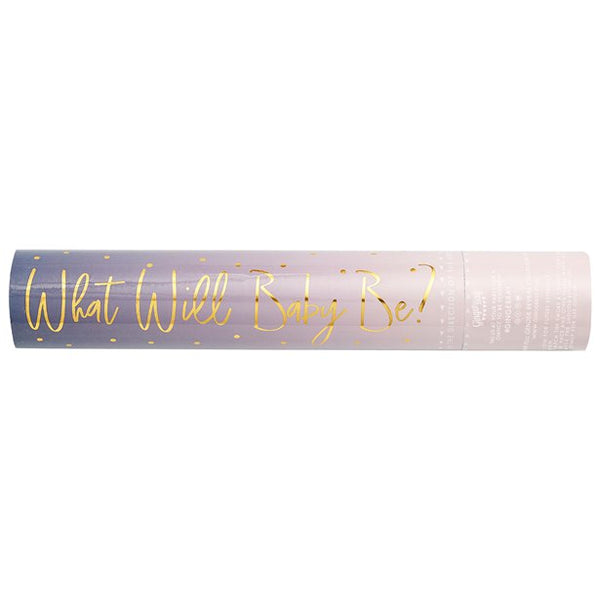 Gender Reveal Pink Smoke & Confetti Cannon