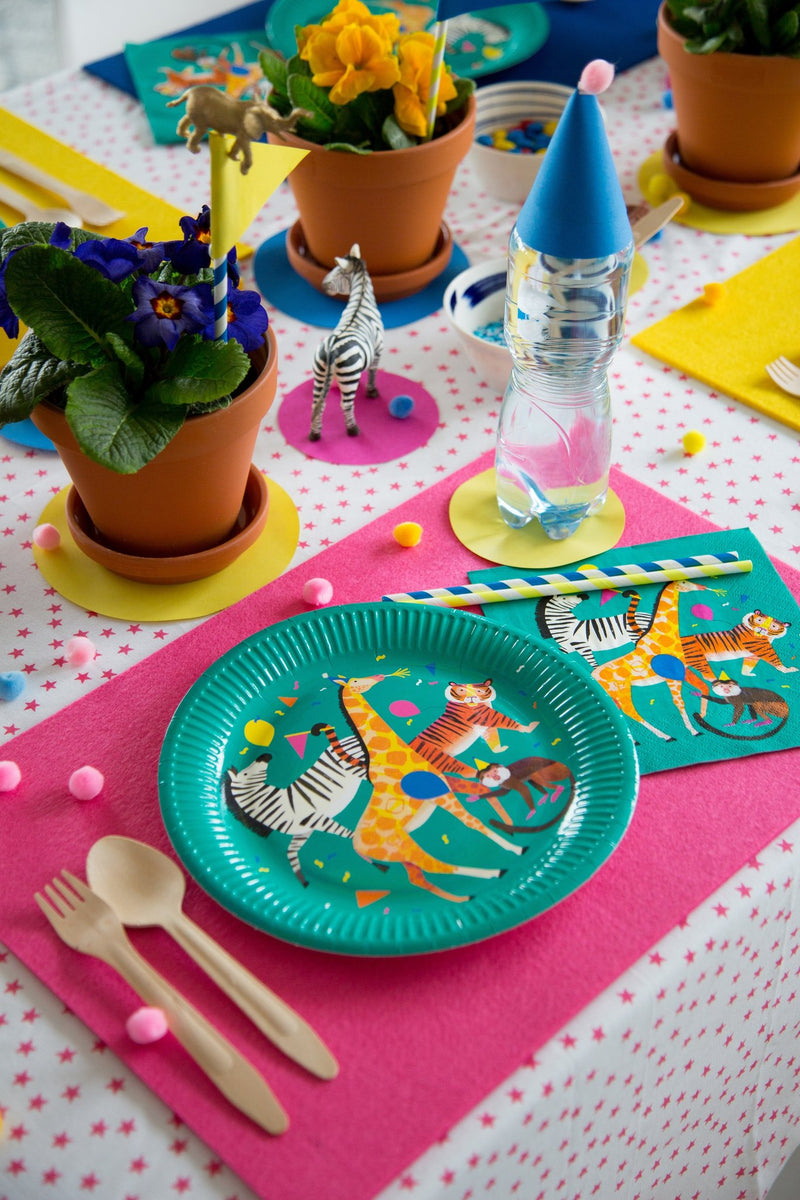 Bright Animal Dinner Plates