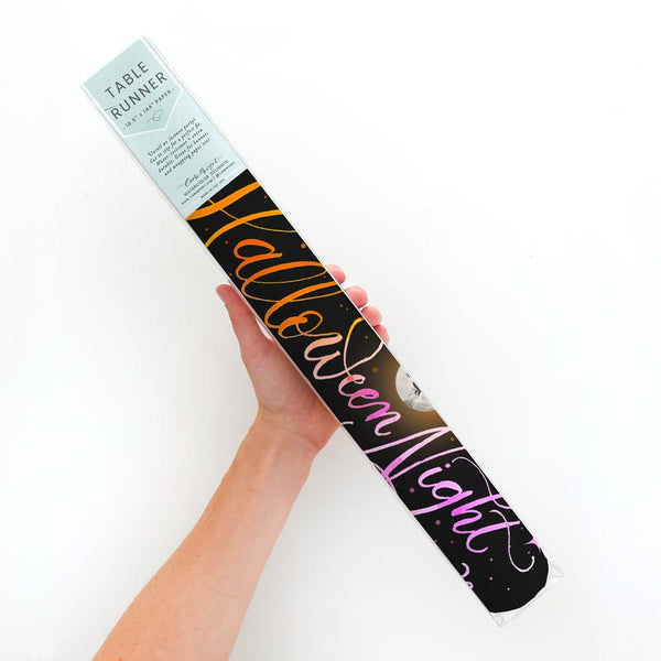 Spooky Season Halloween Poem Table Runner