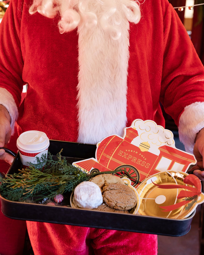 Polar Express Train Shaped Plates