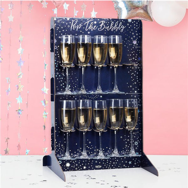 Iridescent "Pop the Bubbly" Wall