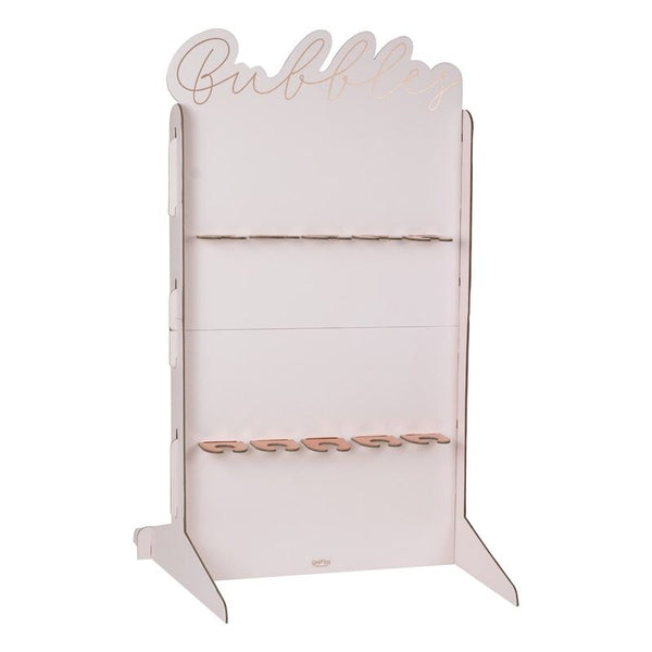 Rose Gold Foiled & Blush Cut Out Prosecco Wall