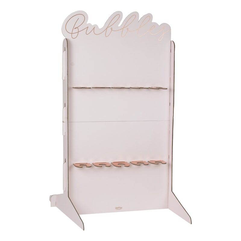 Rose Gold Foiled & Blush Cut Out Prosecco Wall