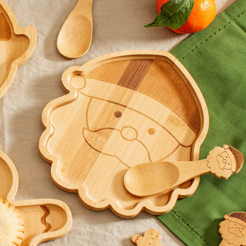 Father Christmas Bamboo Plate