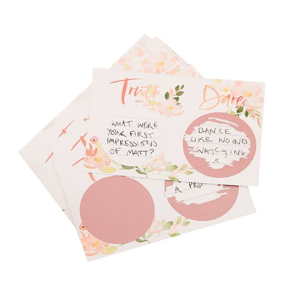 Floral Hen Party Scratch Card Game 25pk