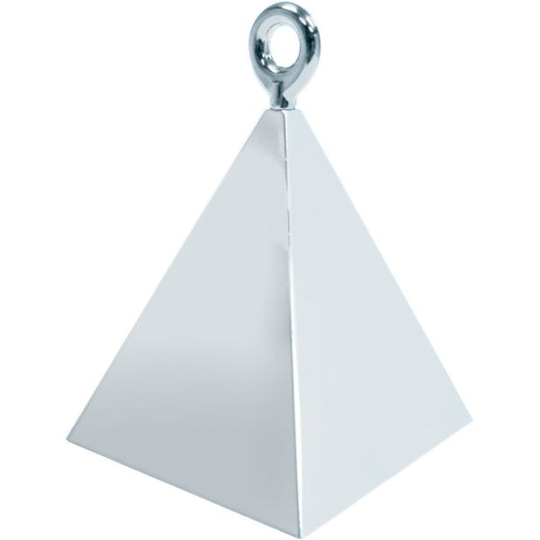 Silver Pyramid Balloon Weight