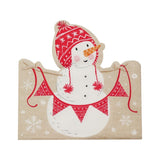 Shaped Christmas Snowman Napkins