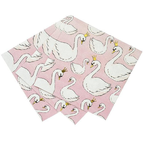 Lovely Swan Small Napkins