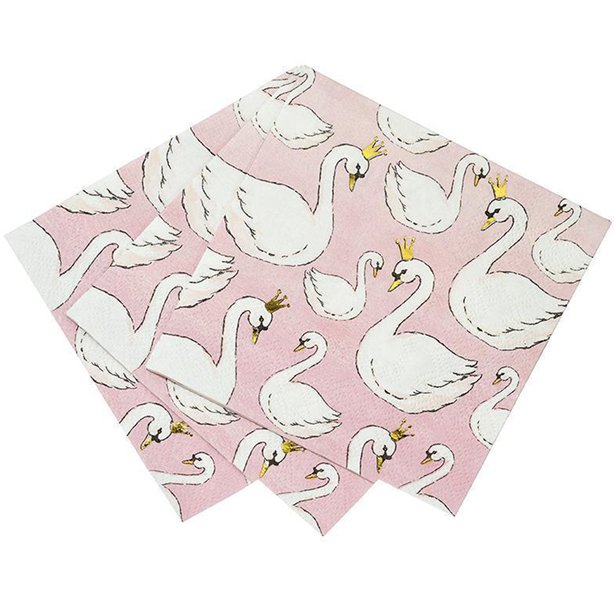 Lovely Swan Small Napkins