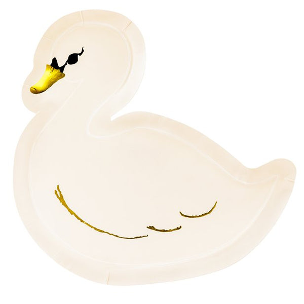 Lovely Swan Shaped Party Plates