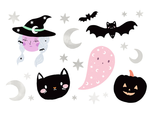 Temporary Halloween Mix Tattoos