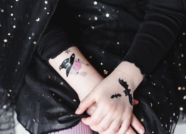 Temporary Halloween Mix Tattoos