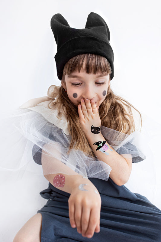 Temporary Halloween Mix Tattoos