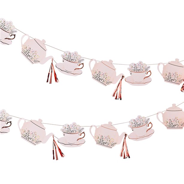 Floral Teacup & Teapot Bunting
