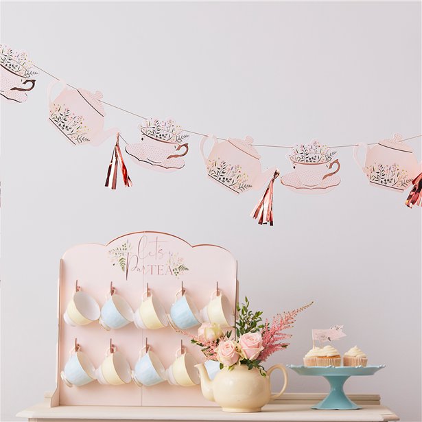 Floral Teacup & Teapot Bunting