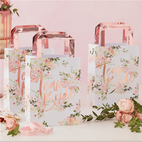 Floral Hen Party Paper Bags 5pk