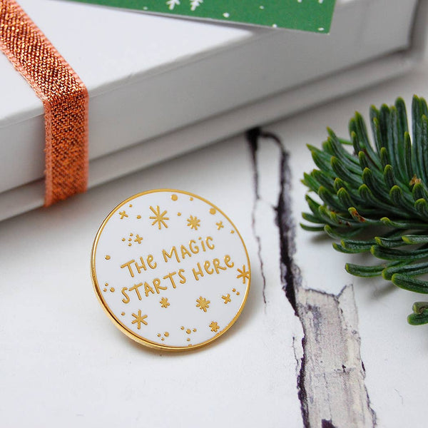 The Magic Starts Here Enamel Pin