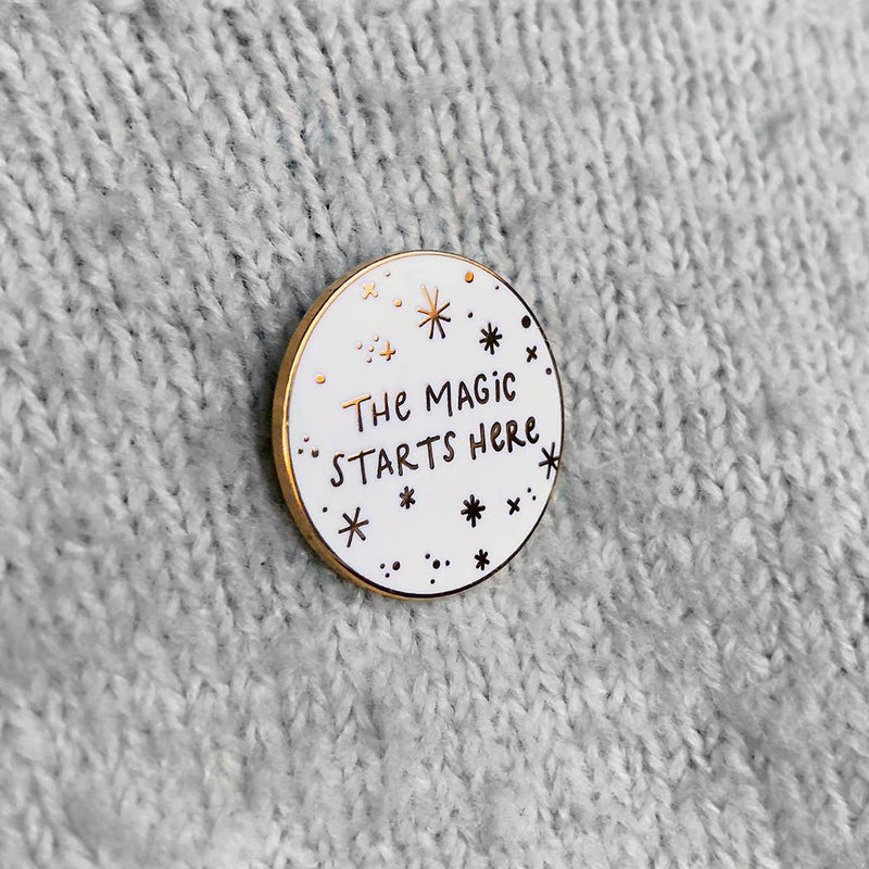 The Magic Starts Here Enamel Pin